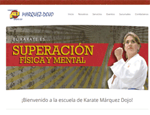 Tablet Screenshot of marquezdojo.com